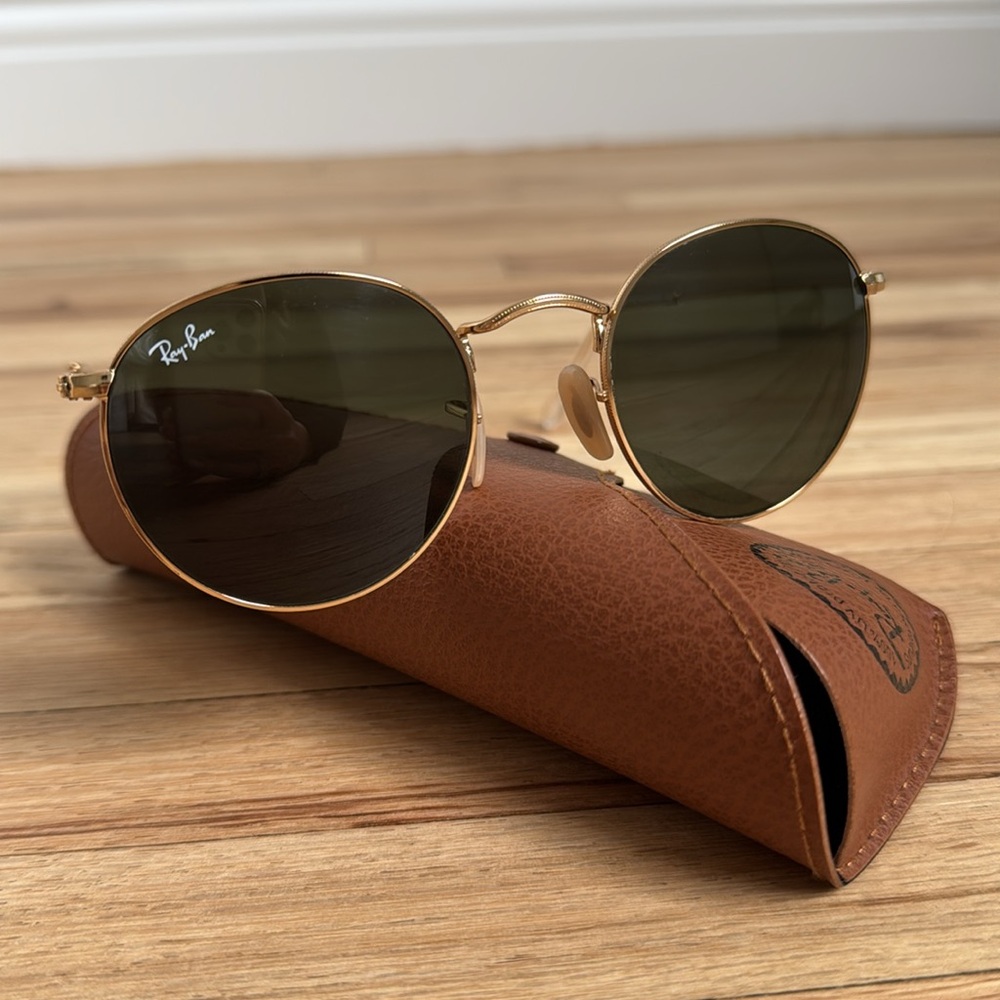 RAYBAN RB3447 round metal sunglasses